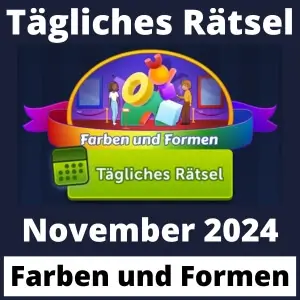 Tägliches Rätsel November 2024 Farben und Formen