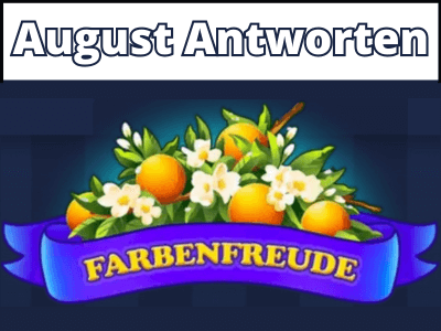 Tägliches Rätsel August 2025 Farbenfreude